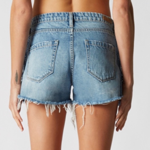 NEW - 2pc Festival Denim Fringe Set - Sam Edelman & Blank NYC - Picture 14 of 14